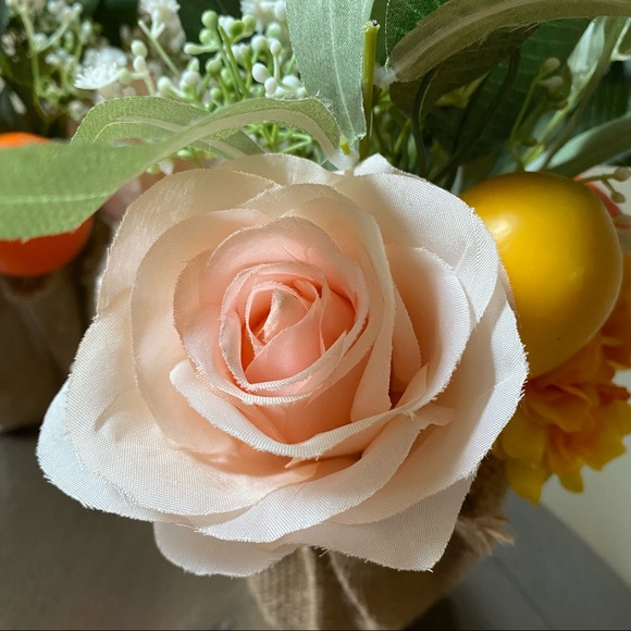 Floral/Citrus Mandarin & Lemon Decorative Arrangements Set of 2 🍊 - Picture 3 of 5